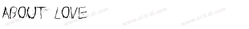 About Love字体转换